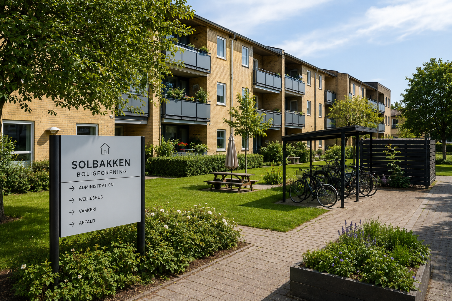 Boligforening med gæsteparkering